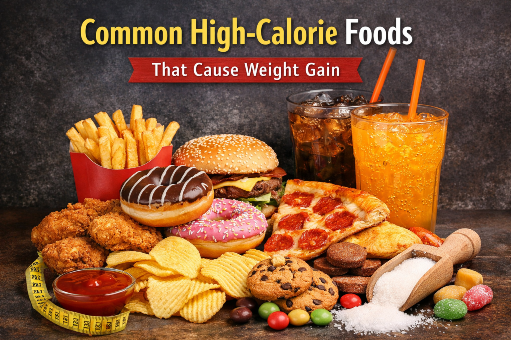 common high calorie foods that cause weight gain