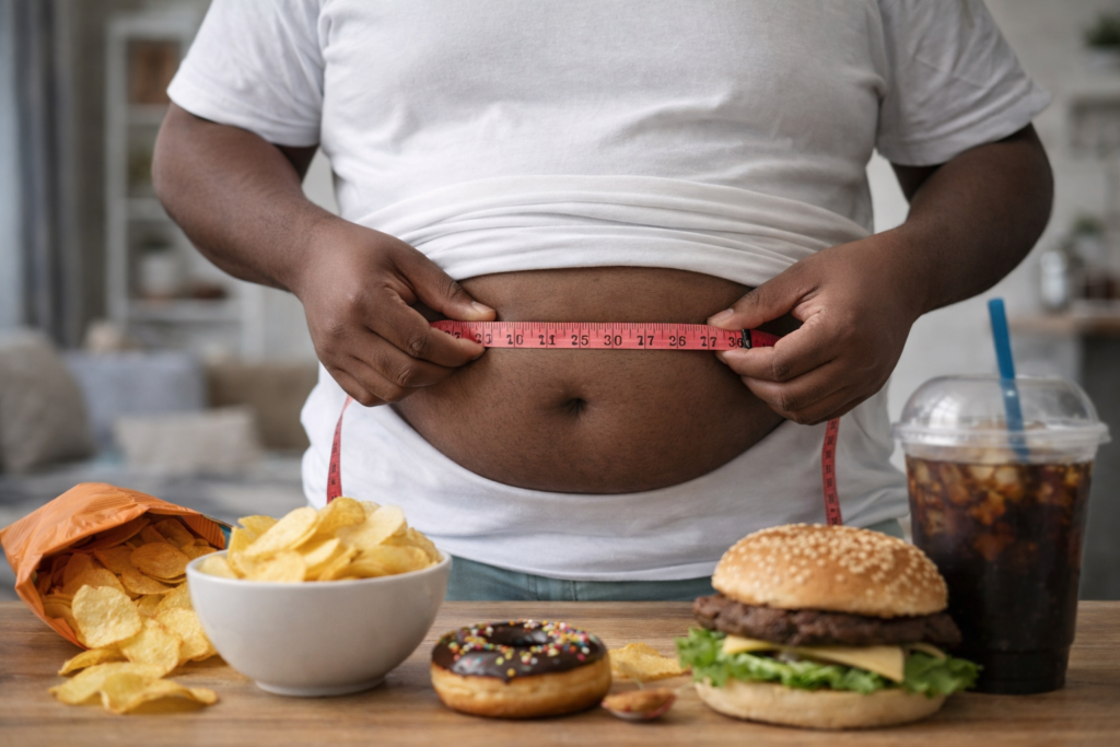 excess calories and belly fat