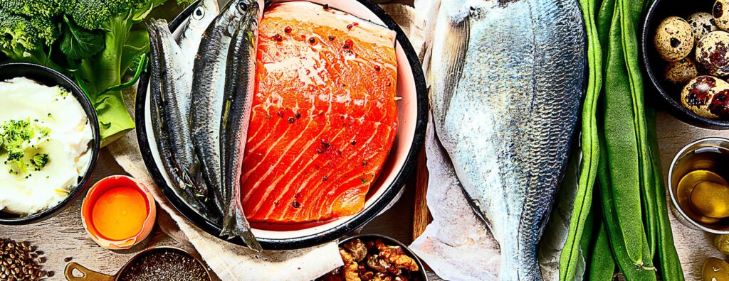 Salmon omega-3 fat burning food